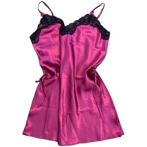 Dark Pink & Black Slip